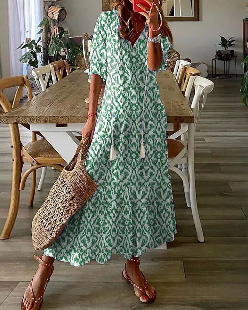 ARIA | Boho Mave Dækning Kjole