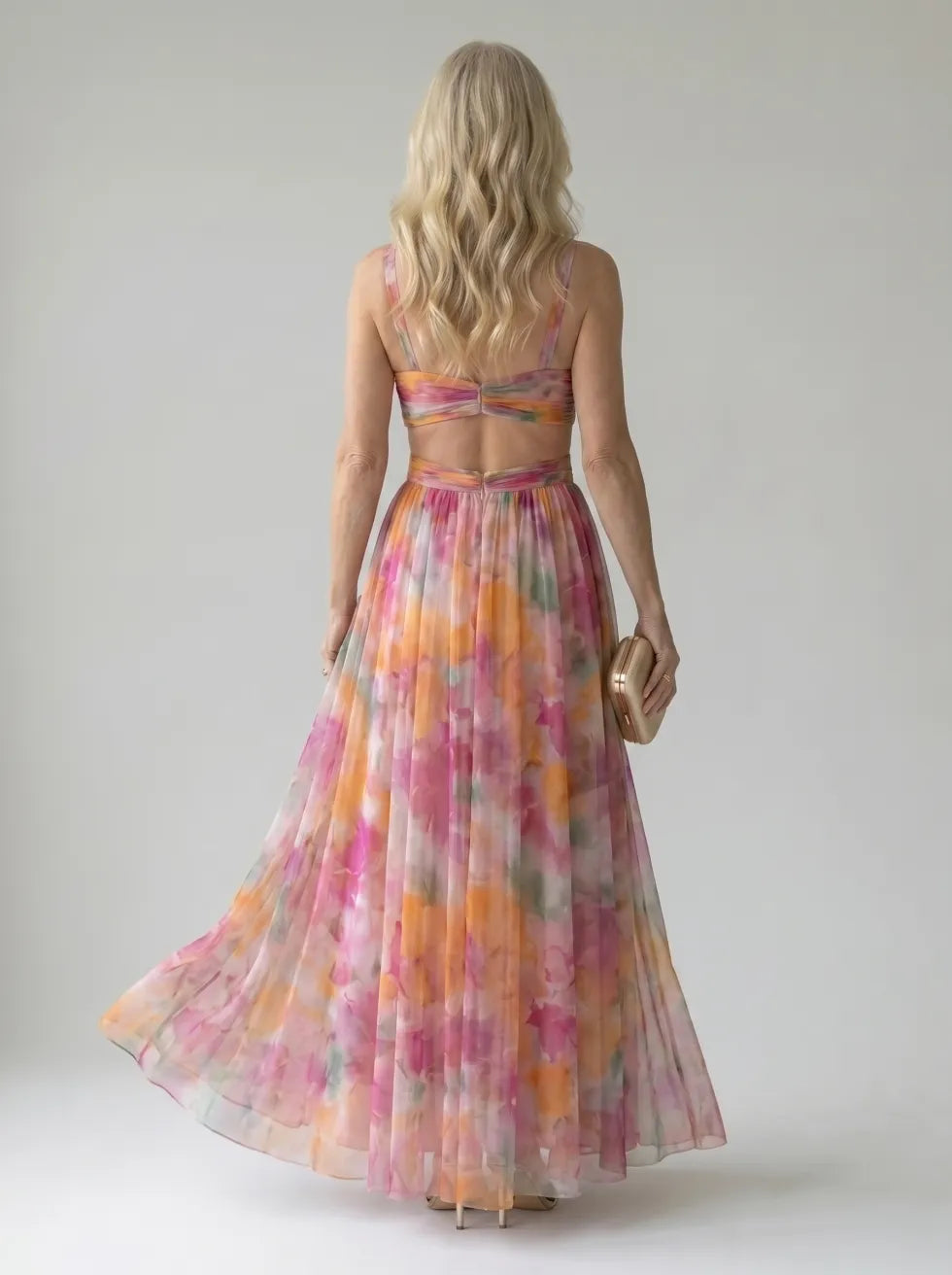 Isel™ Soft Wrap Maxi Klänning