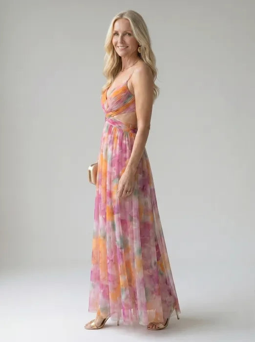 Isel | Soft Wrap Maxi Klänning