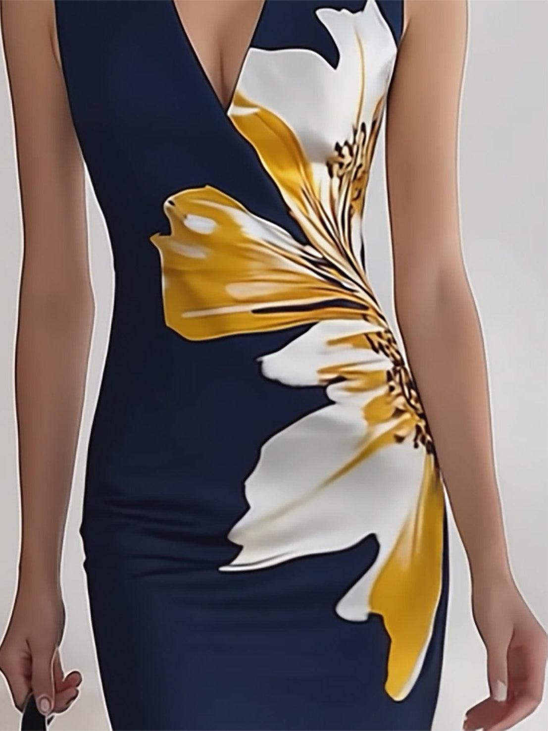 Lily | Strand Glam Elegant Arbejdsplads Festival Midi Kjole