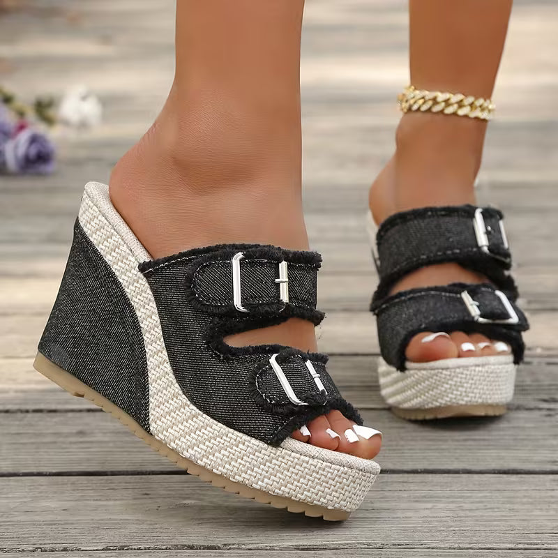 Atelier | Fransad Kant Wedge Sandaler