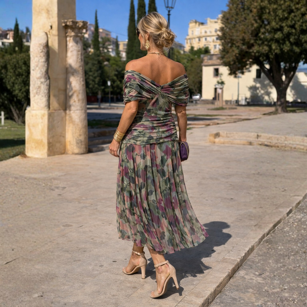 Lydia | Off Shoulder Maxi Kjole