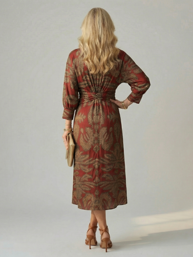 Lune | Naturlig Omlott Midiklänning