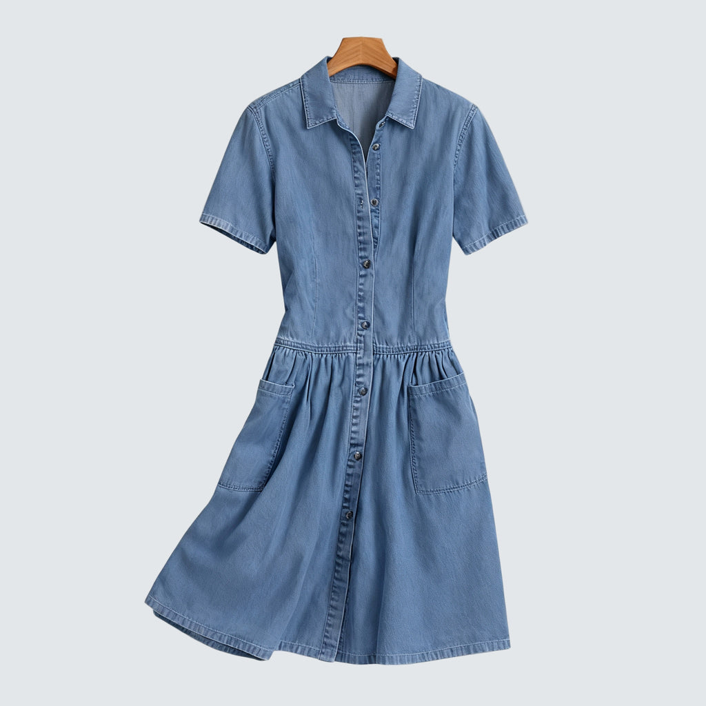 Emma | Vardags Denim Klänning