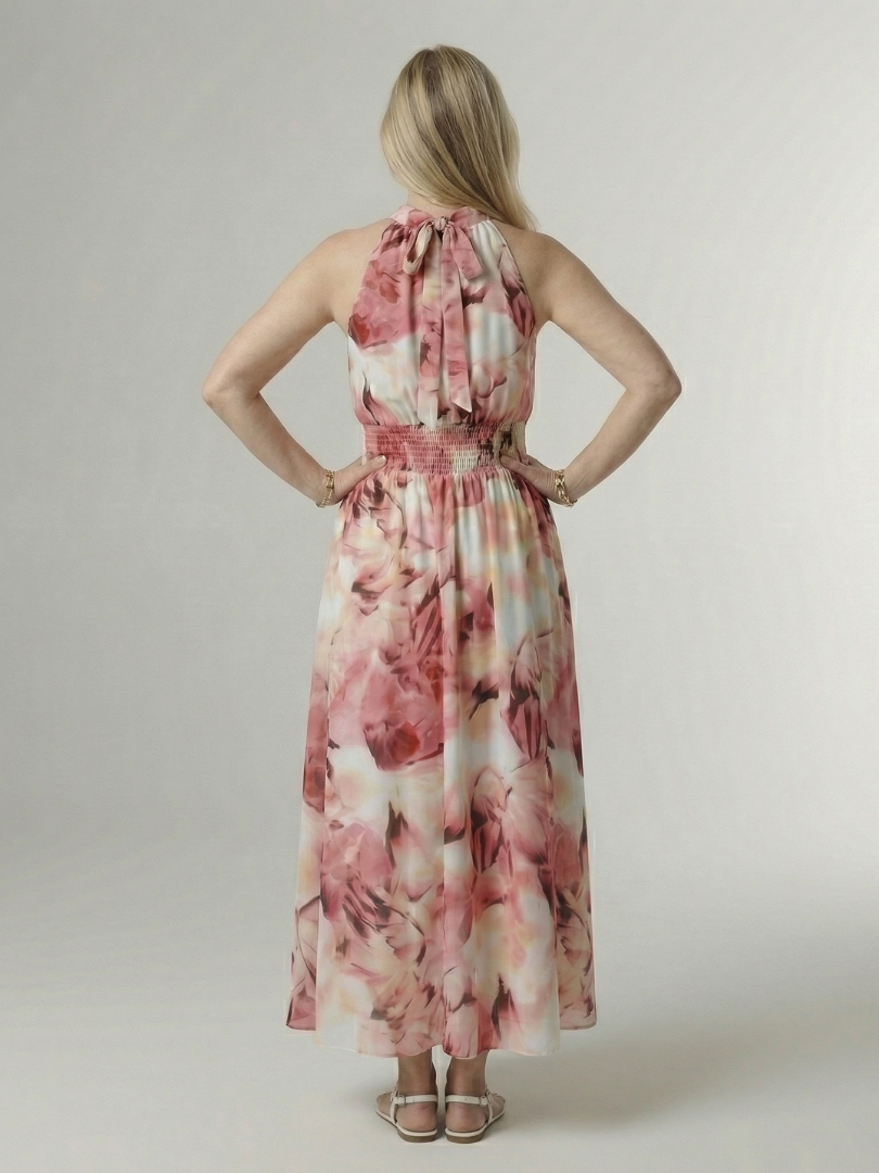 Sylin™ Samlad Halter Midi Klänning