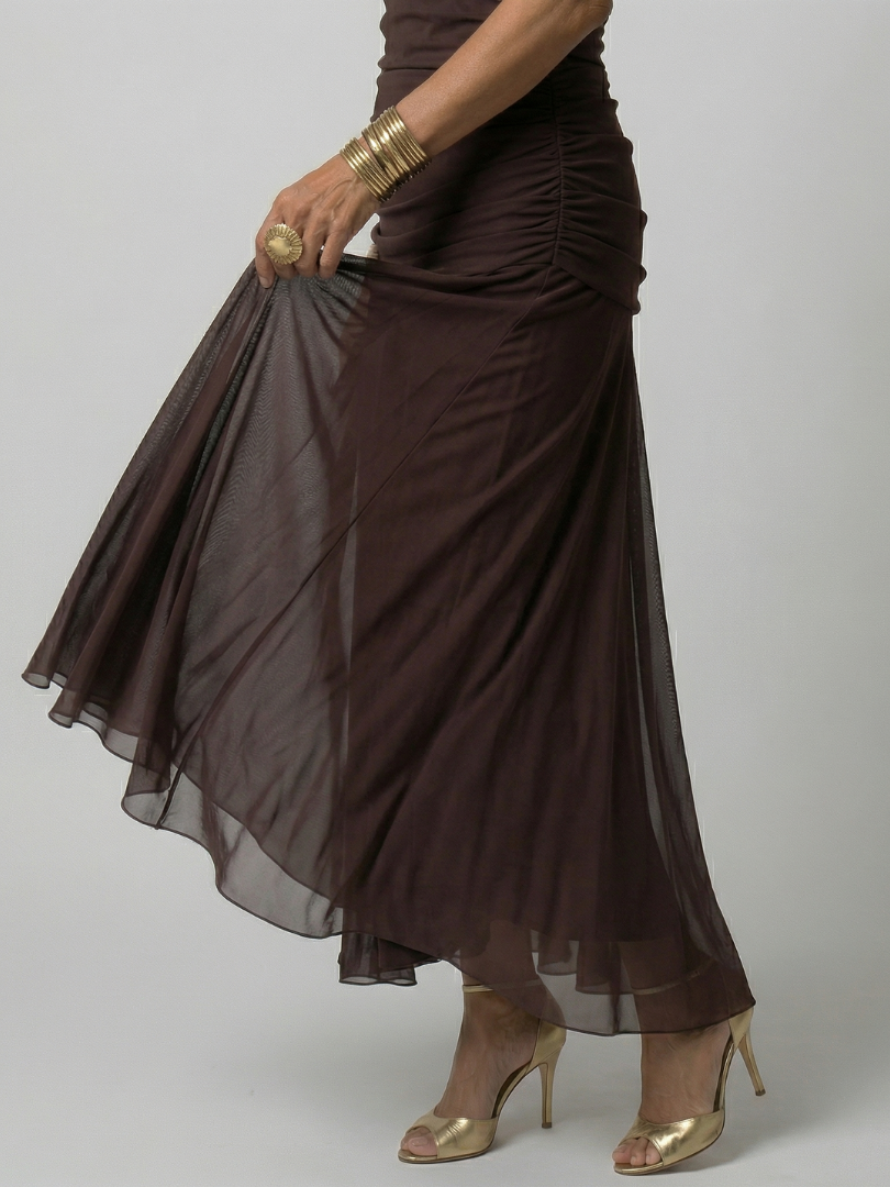 Calen | Off Shoulder Flödande Midiklänning