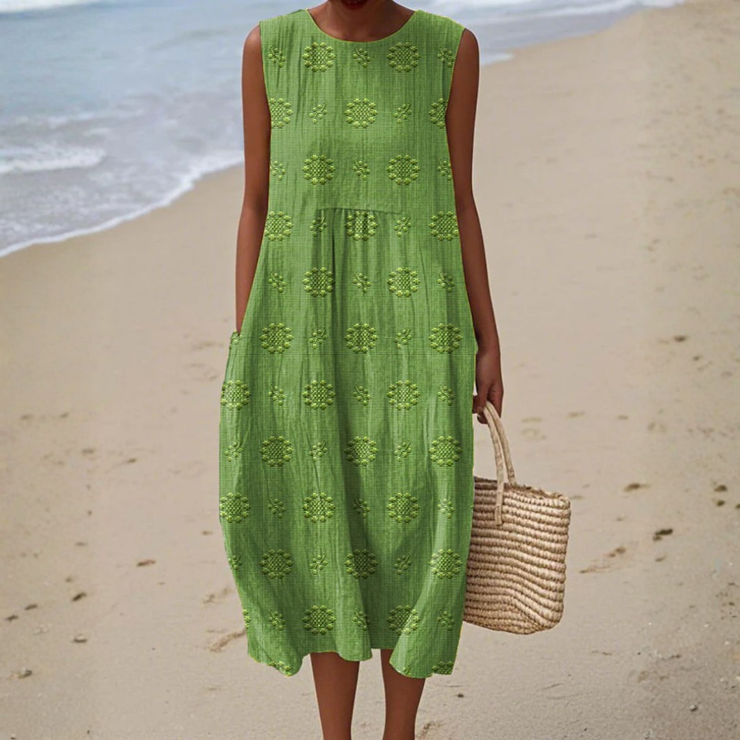 TERESA™ | ELEGANT MIDI-KLÄNNING | GRÖN