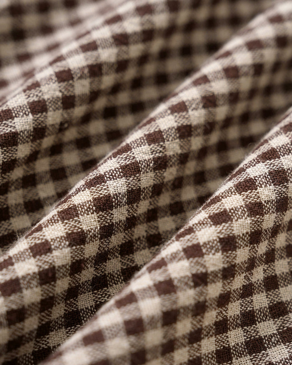 Brun Gingham Band Mini Klänning