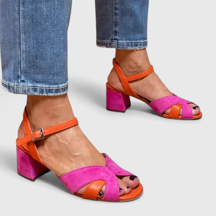 Vittorina | Komfortabla Chic Klack Sandaler