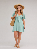 Silum | Kort Flutterærme Flared Skirt Mini Kjole