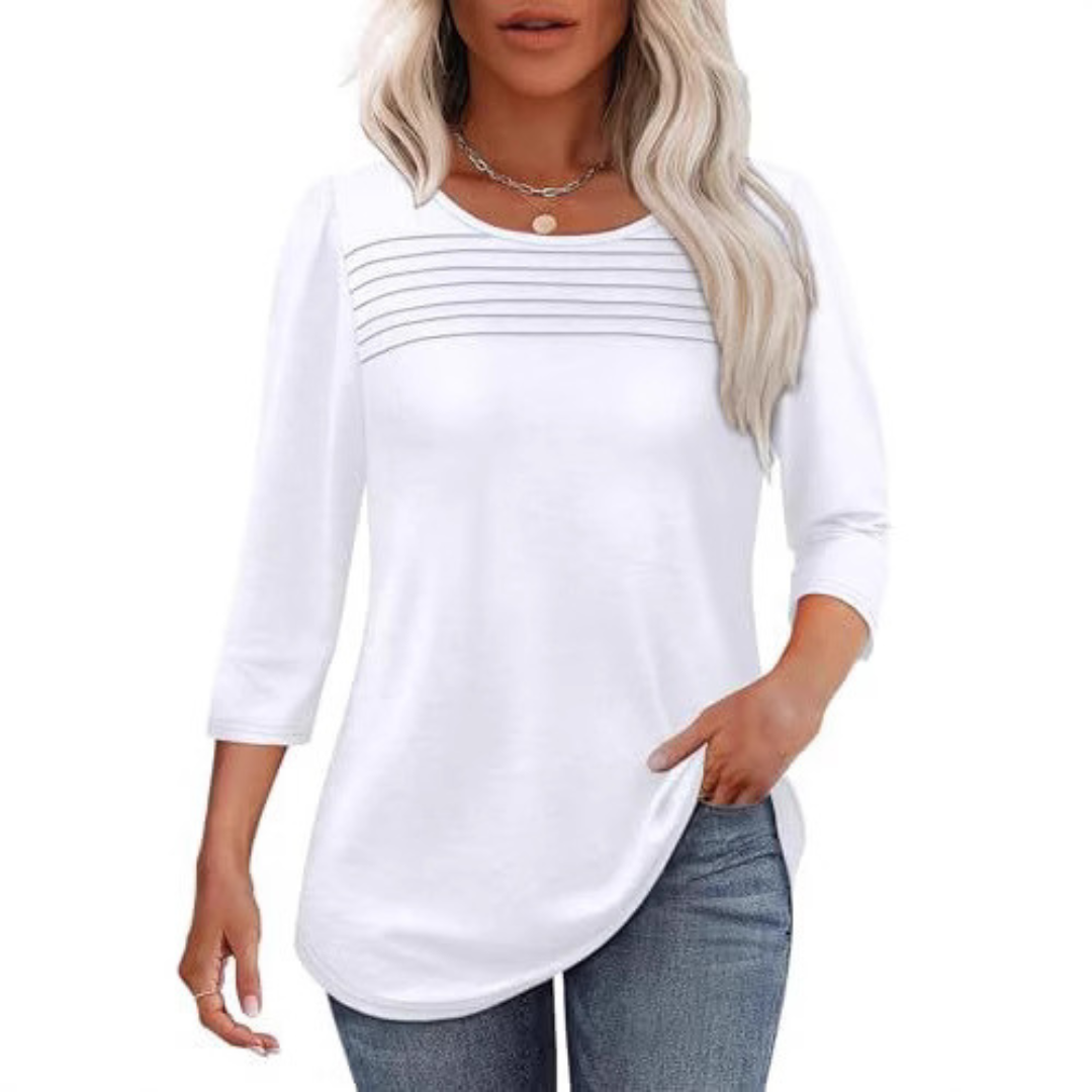 ALLISON | Casual Plisserad Vårtop