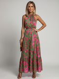 Rowen™ Draperet Halterneck Midi Kjole