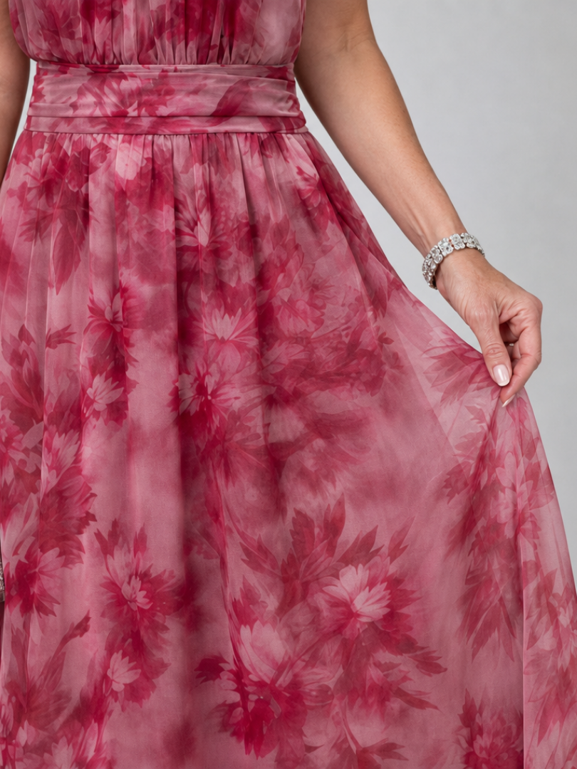 Avien™ Soft Halter Neck Midi Klänning
