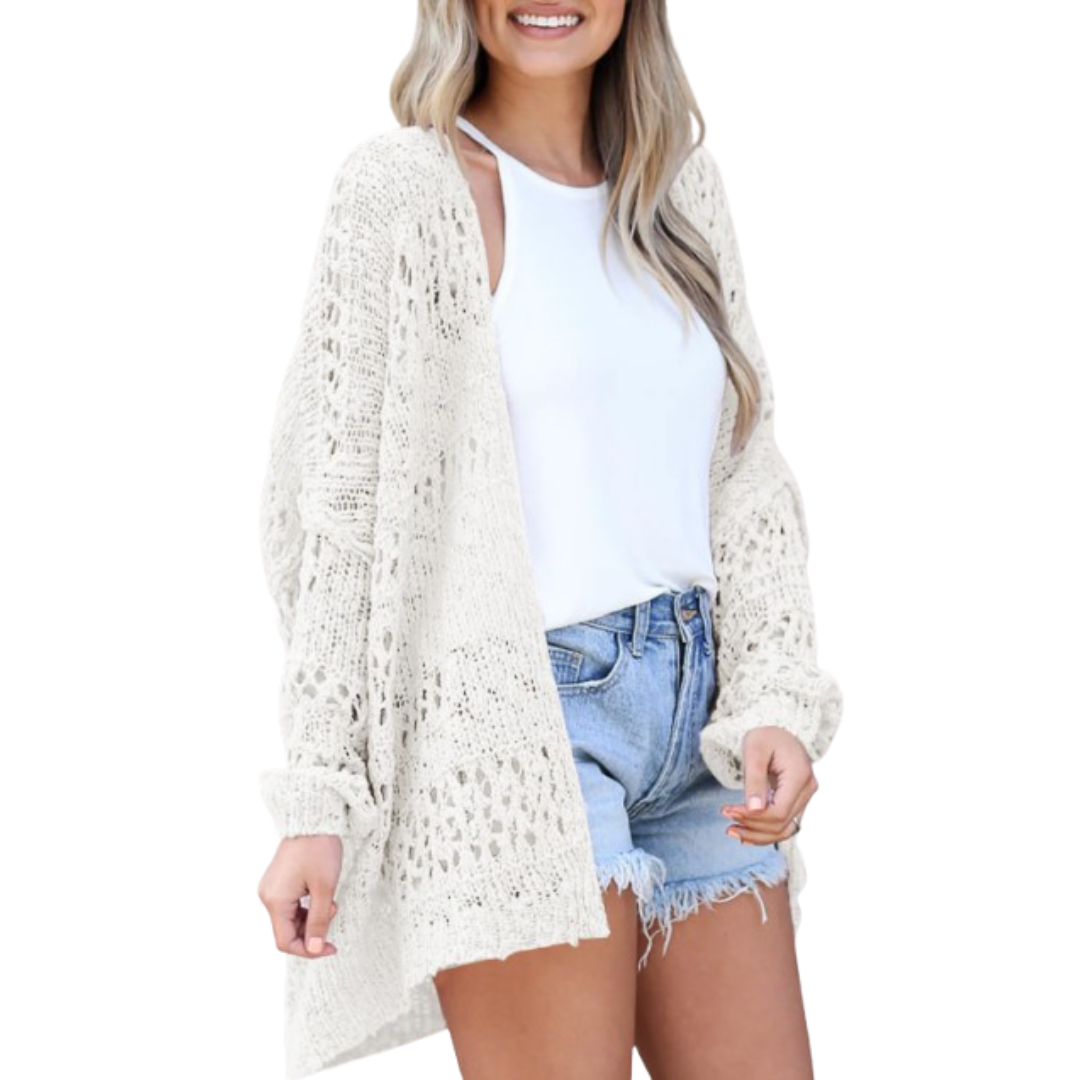 NAOMI | Lätt Oversized Boho Sommar Cardigan