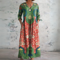 Shayla | Vintage Floral Maxi Kjole