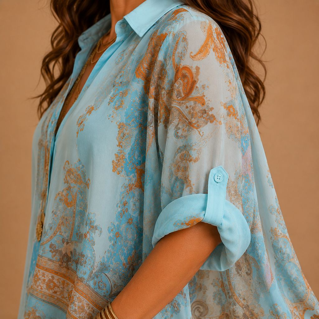 Maria | Elegant Middelhav Blusekjole