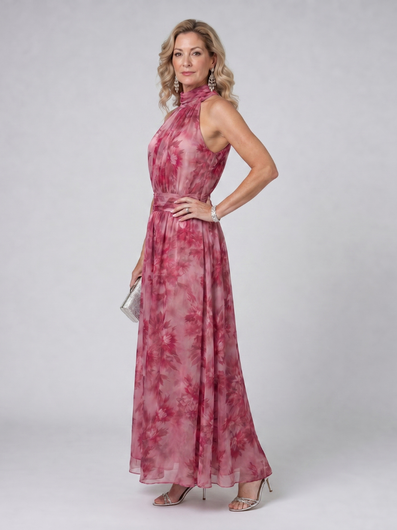 Avien™ Soft Halterneck Midi Kjole