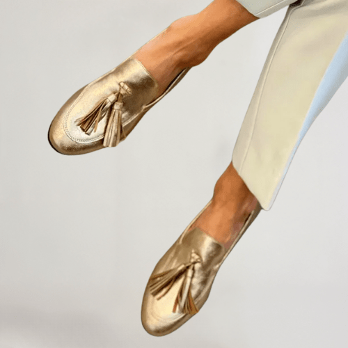 Vittoria | Women's Gold Loafers