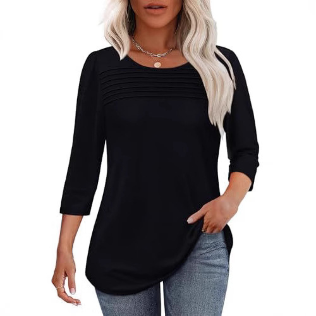 ALLISON | Casual Plisseret Forårstop