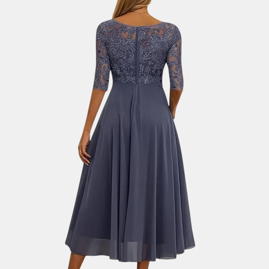 Chloe | Elegant Blåklänning