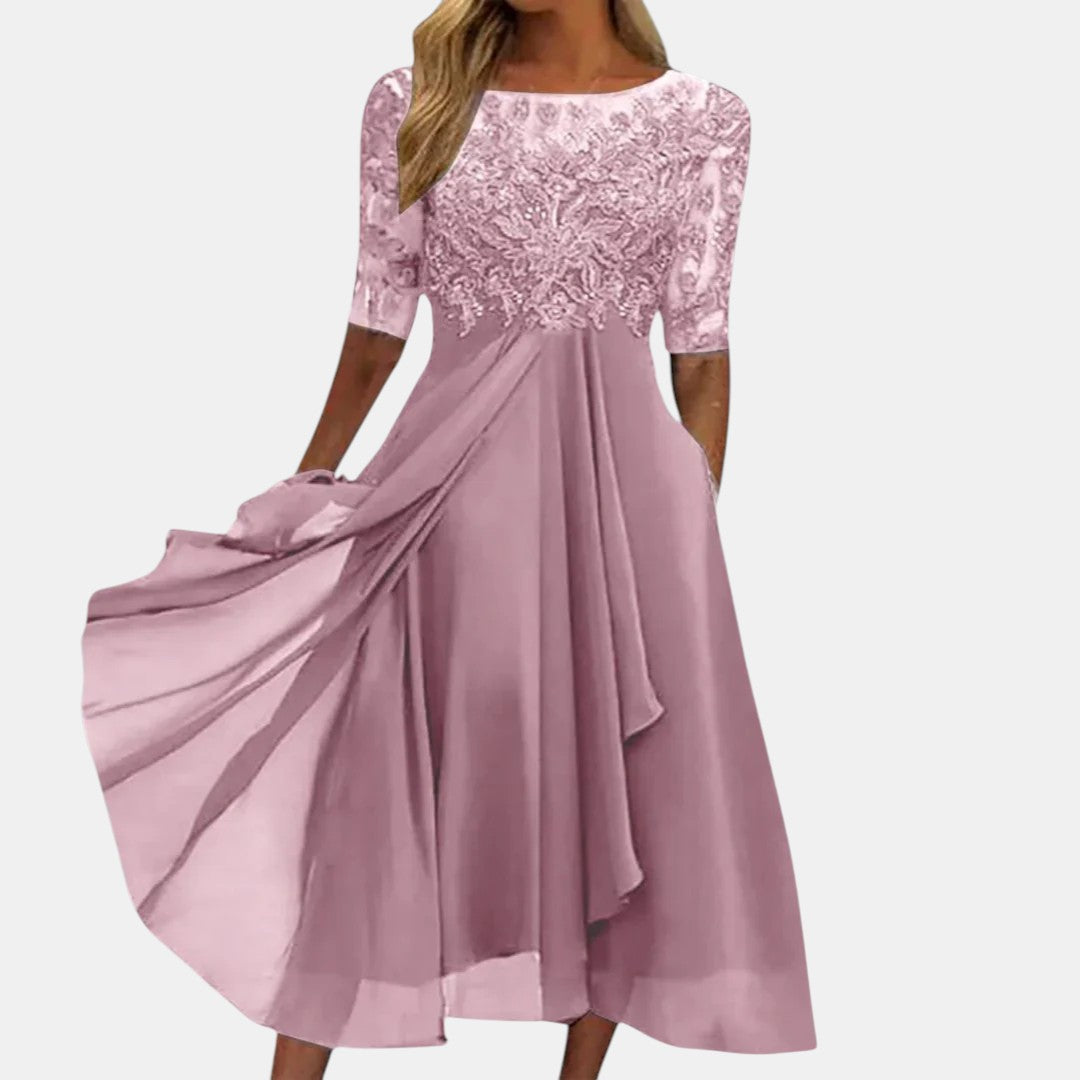 Chloe | Elegant Blåklänning