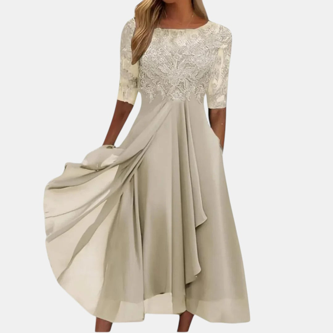 Chloe | Elegant Blåklänning