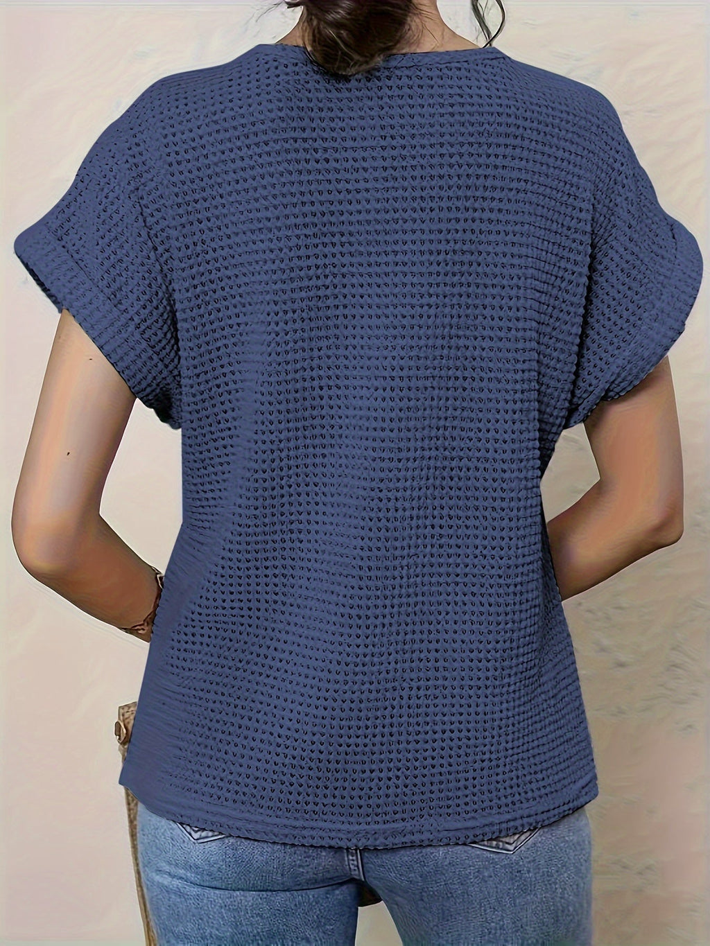 Violet | Detaljerad Stickad Topp