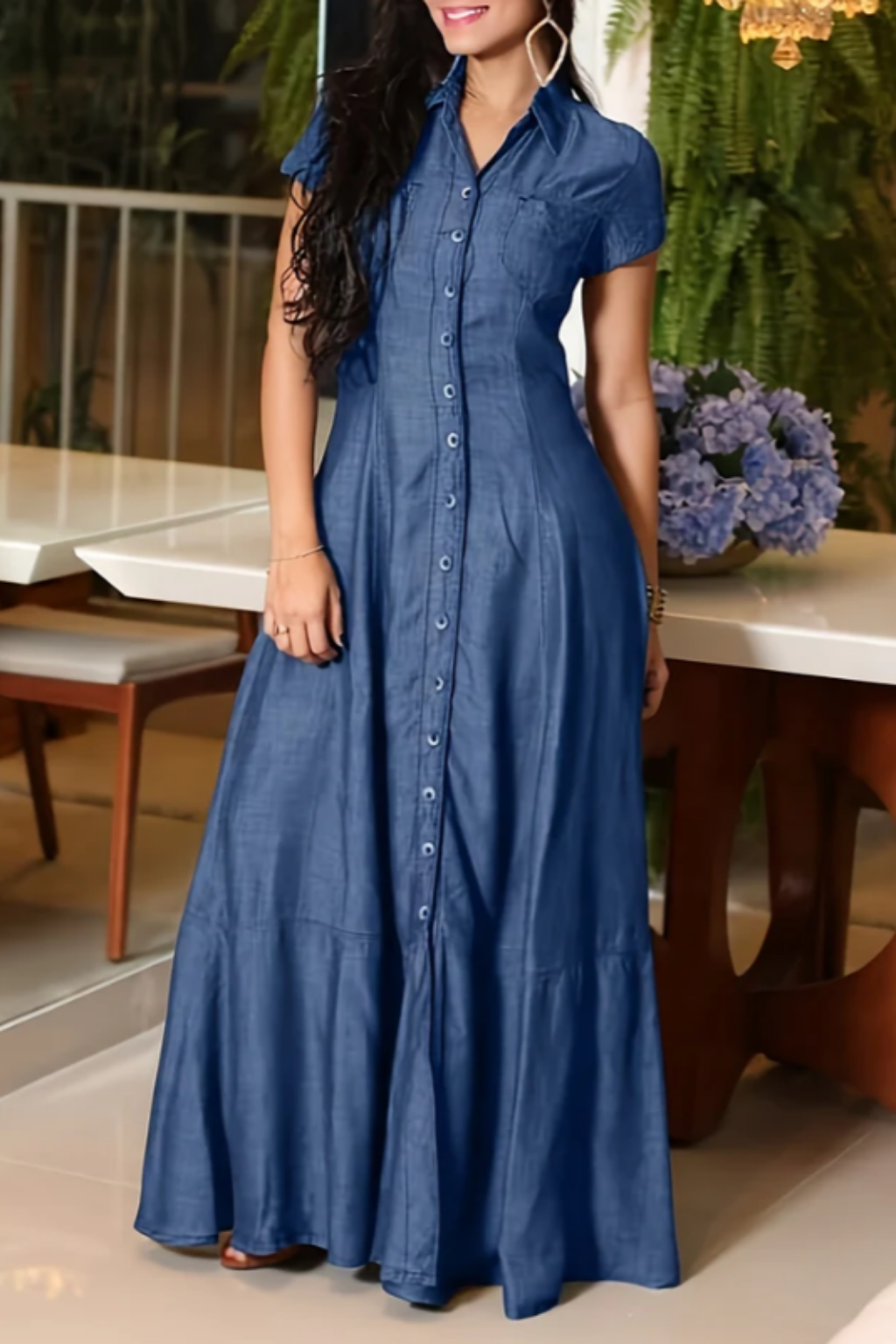 Mandy | Lang Denim Kjole