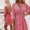 Vera | Elegant Blomstret Kjole