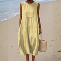 TERESA™ | ELEGANT MIDI-KLÄNNING | BEIGE