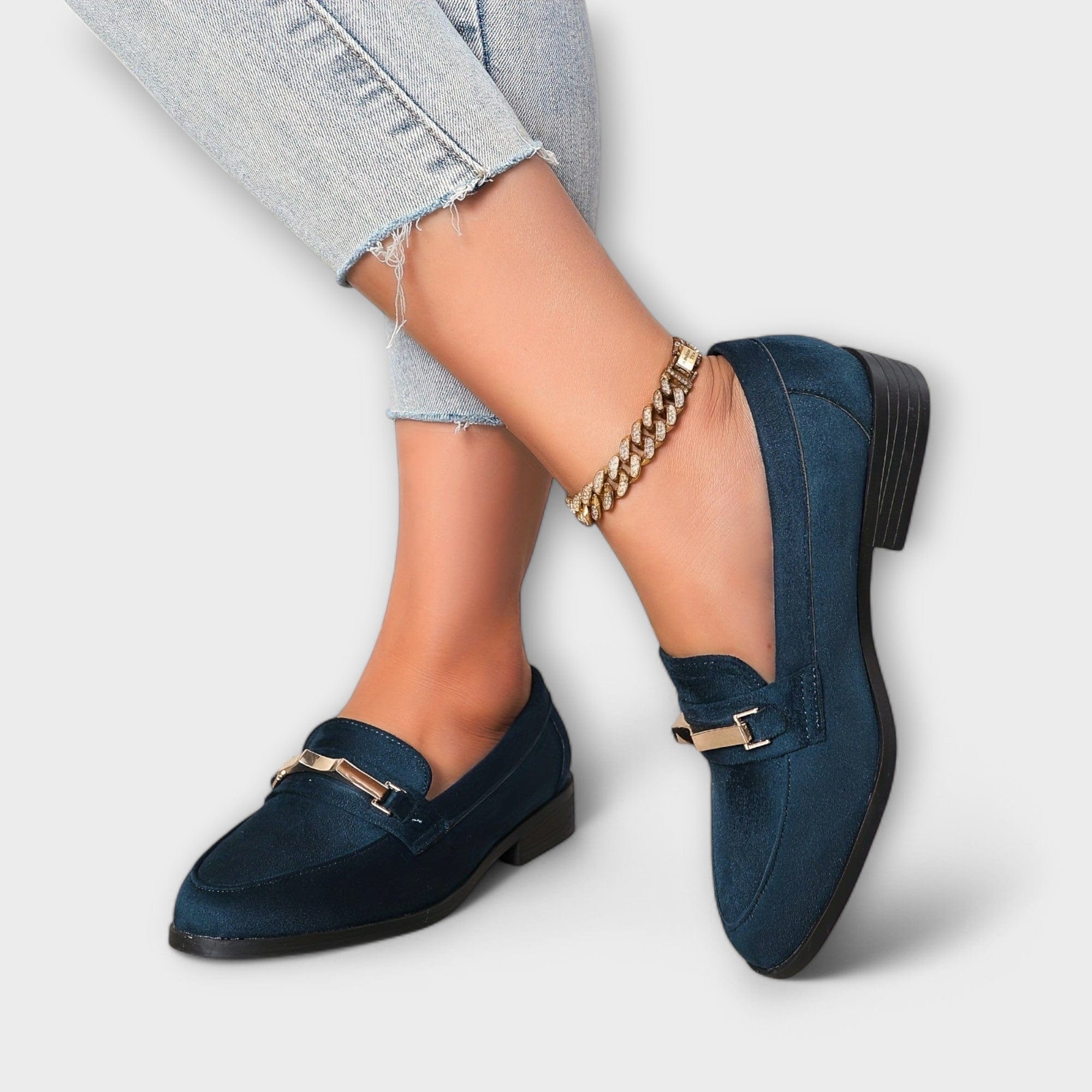 Noémie | Suede Slip-On Loafers