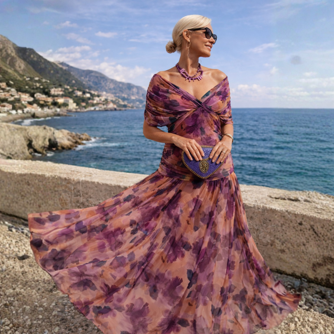 Lydia | Off Shoulder Maxi Kjole
