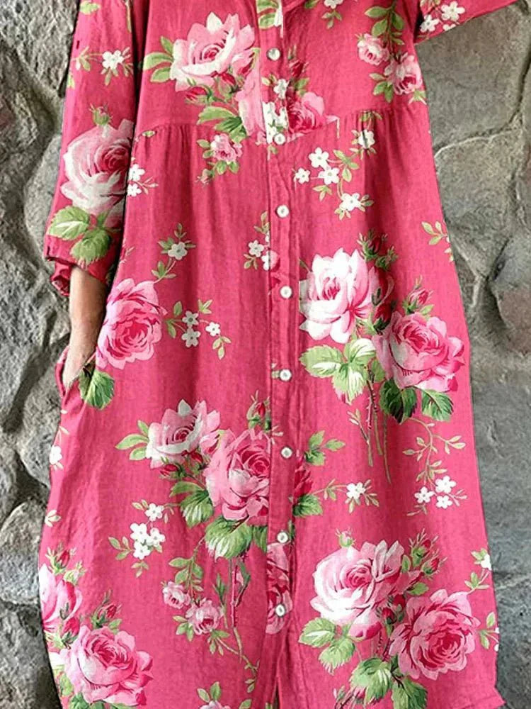Carmen | Kunstnerisk Floral Kjole