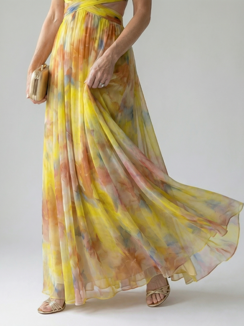 Isel™ Soft Wrap Maxi Klänning