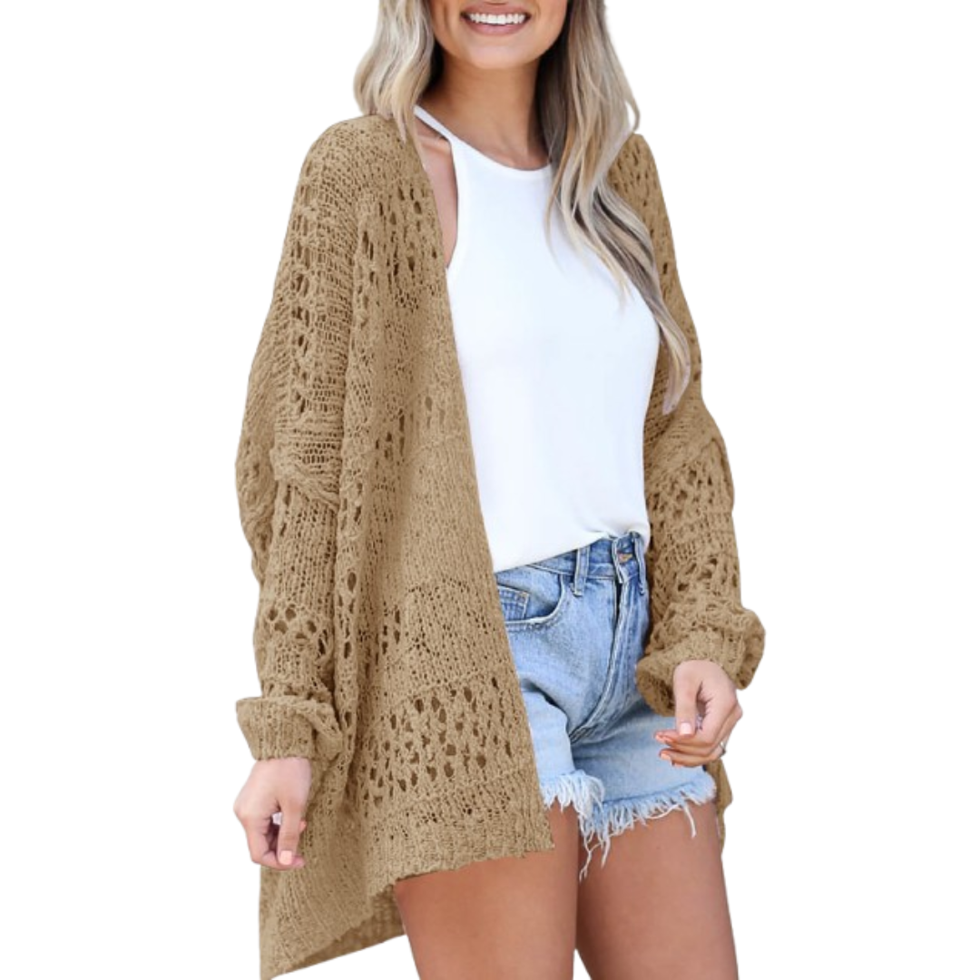 NAOMI | Lätt Oversized Boho Sommar Cardigan