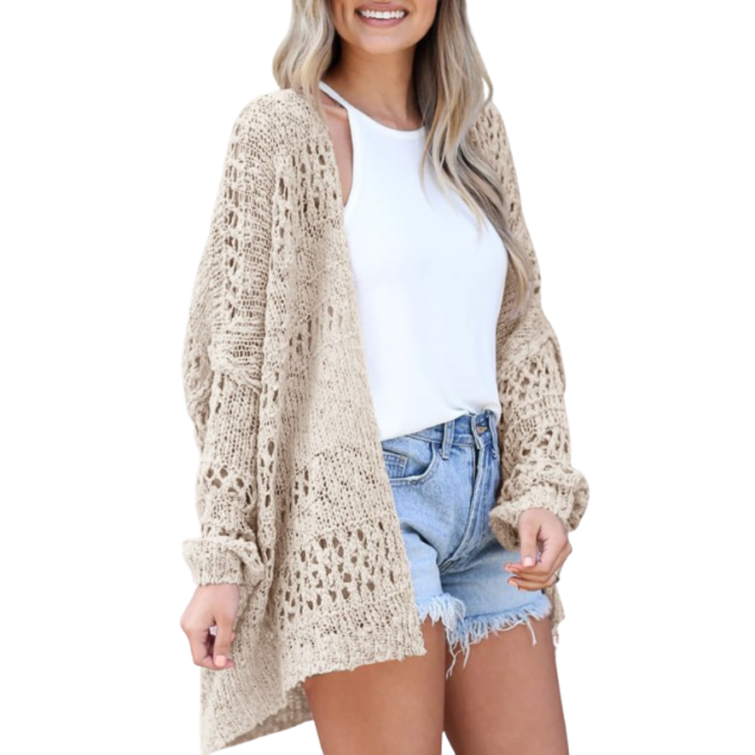 NAOMI | Lätt Oversized Boho Sommar Cardigan