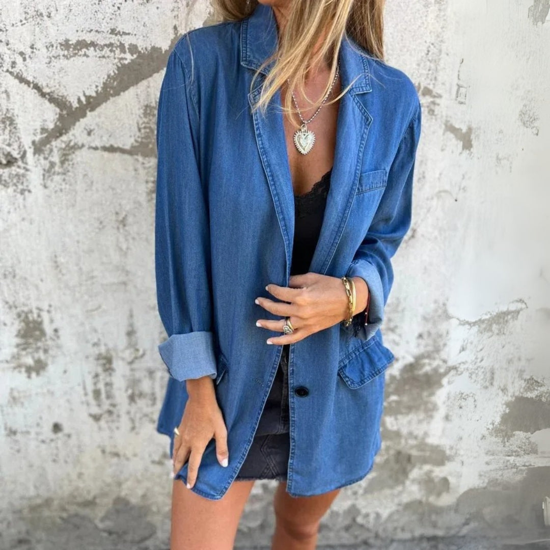 Sarah | Ukompliceret Denim Blazer