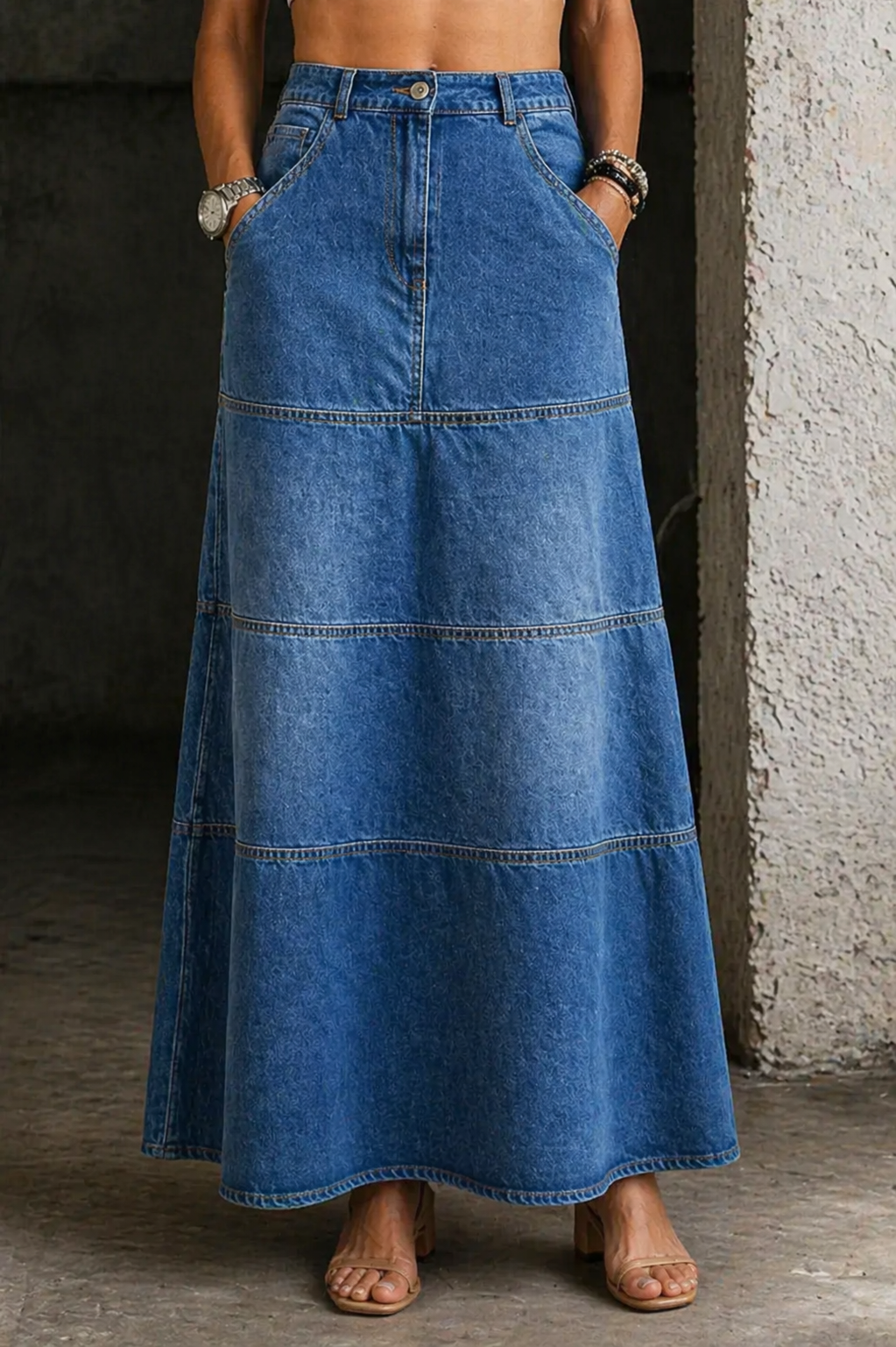 Mary | Mellangårds Denim Kjol