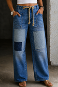 Margaret | Patchwork Snörning Jeans