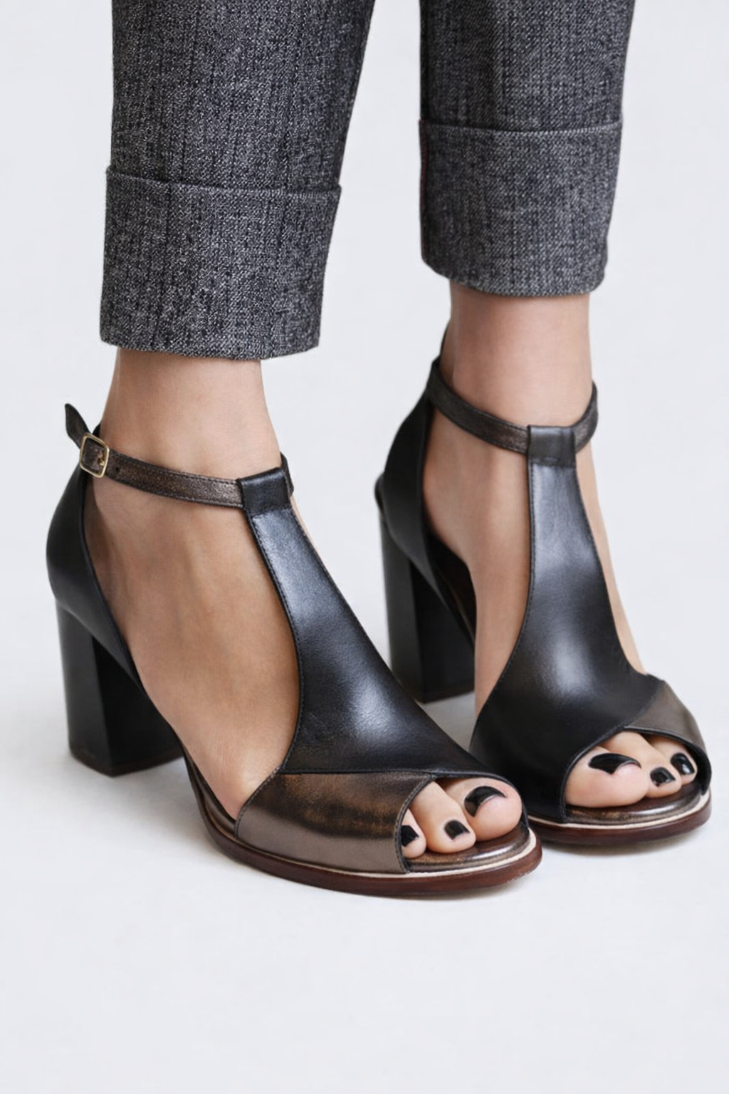 Lorenza | Sandaler med Geometrisk Hæl