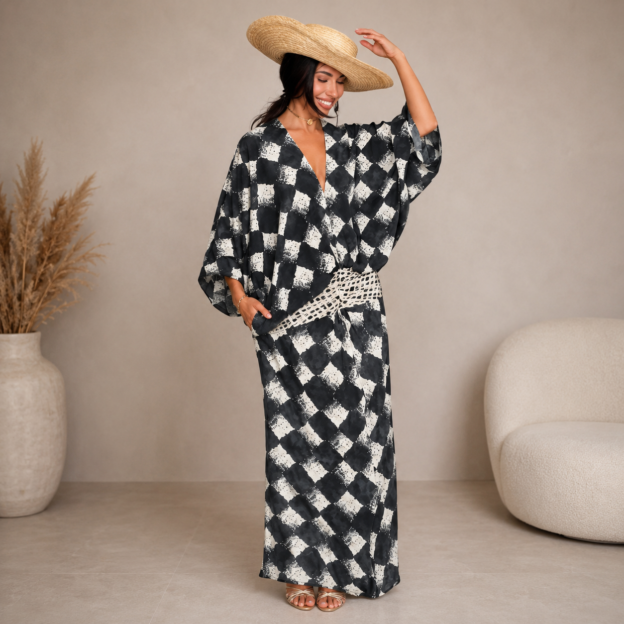 MARINE | Maxi kjole