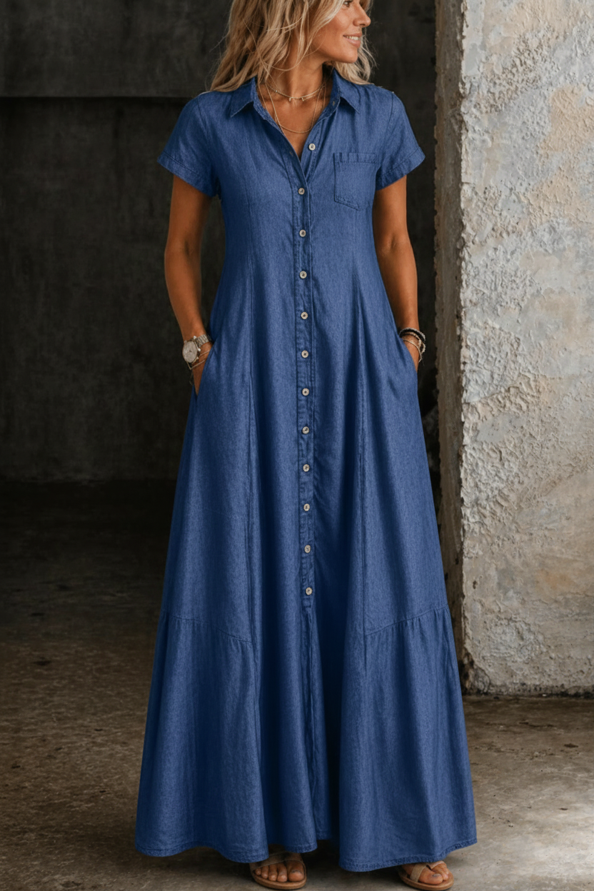 Mandy | Lang Denim Kjole