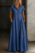 Mandy | Lang Denim Kjole