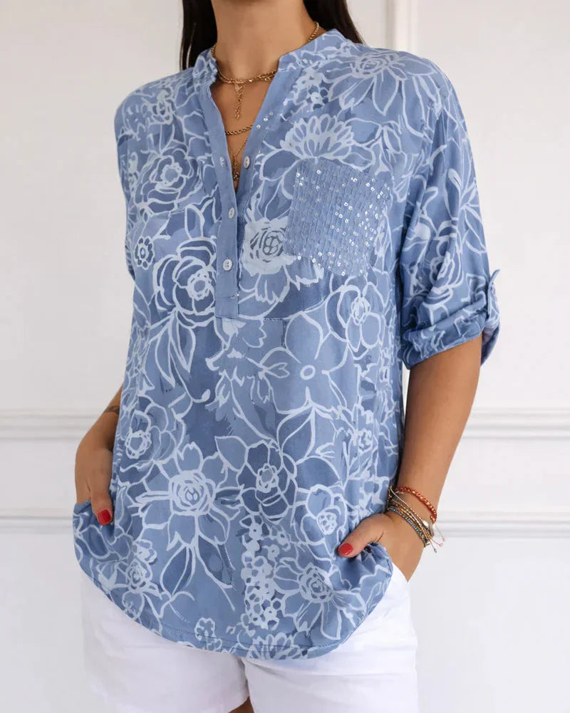 Avery | Elegant Bluse med Lomme