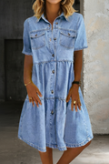 Sophia | Casual Elegant Denim Kjole