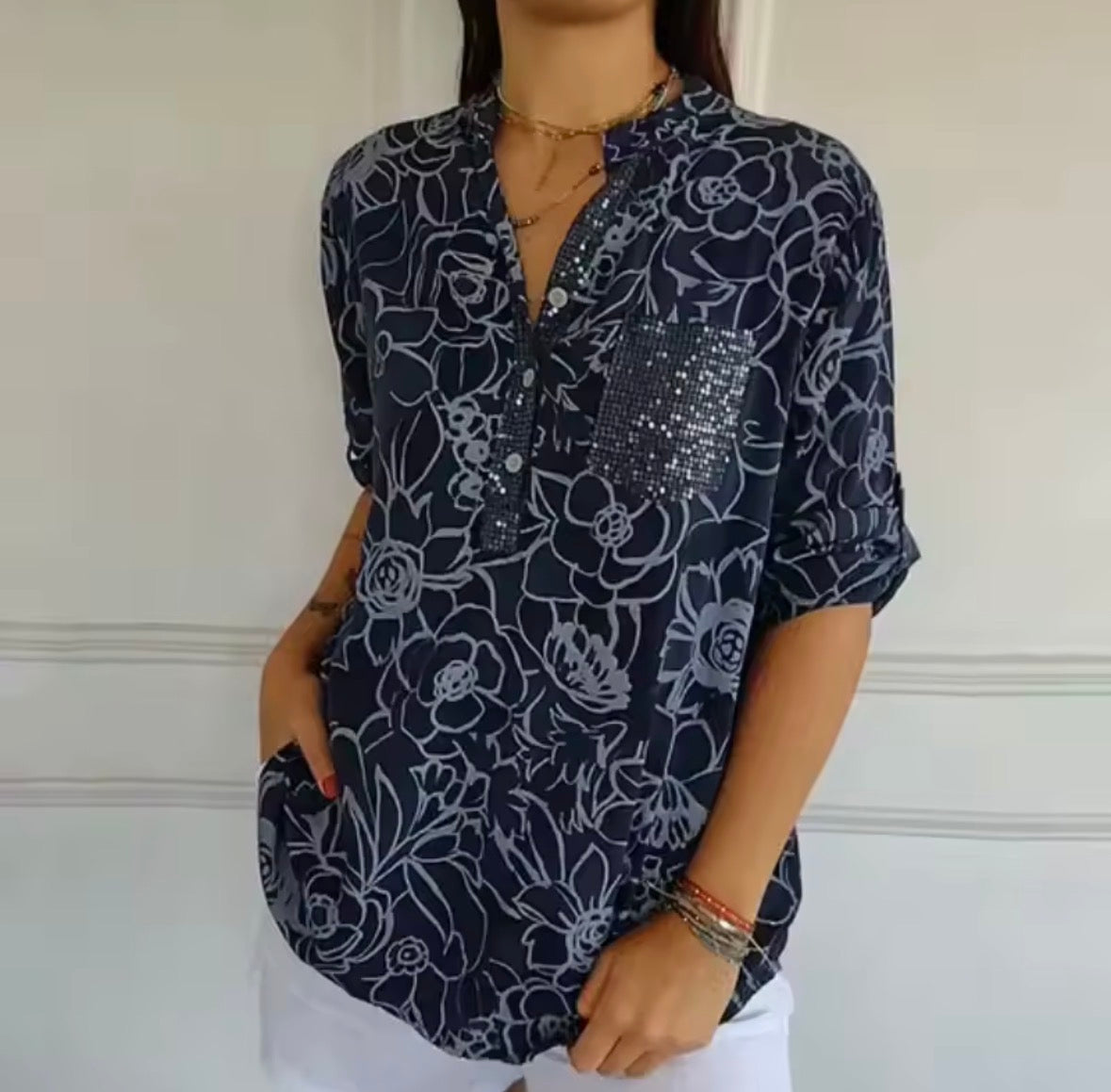 Avery | Elegant Bluse med Lomme