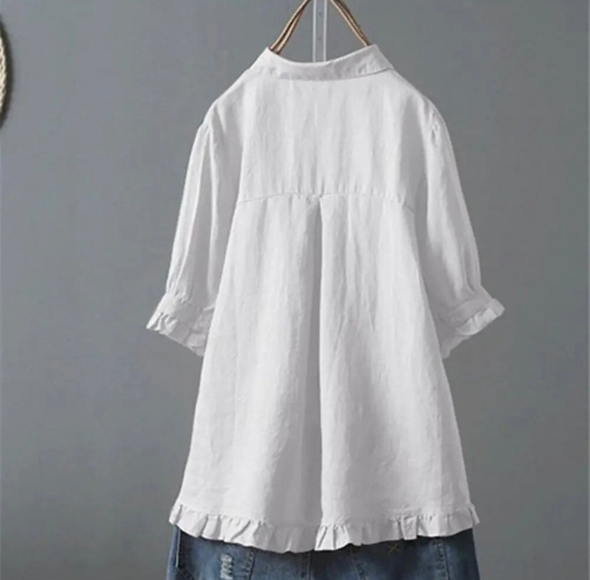 ANNA | Vardag Ruffle Top