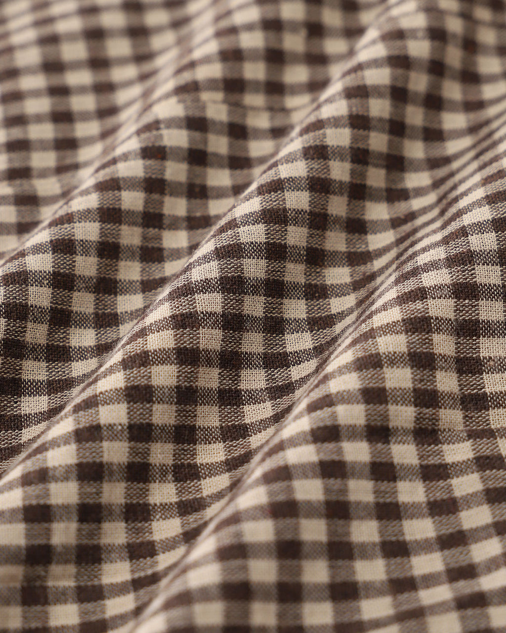 Brun Gingham Slip Mini Klänning