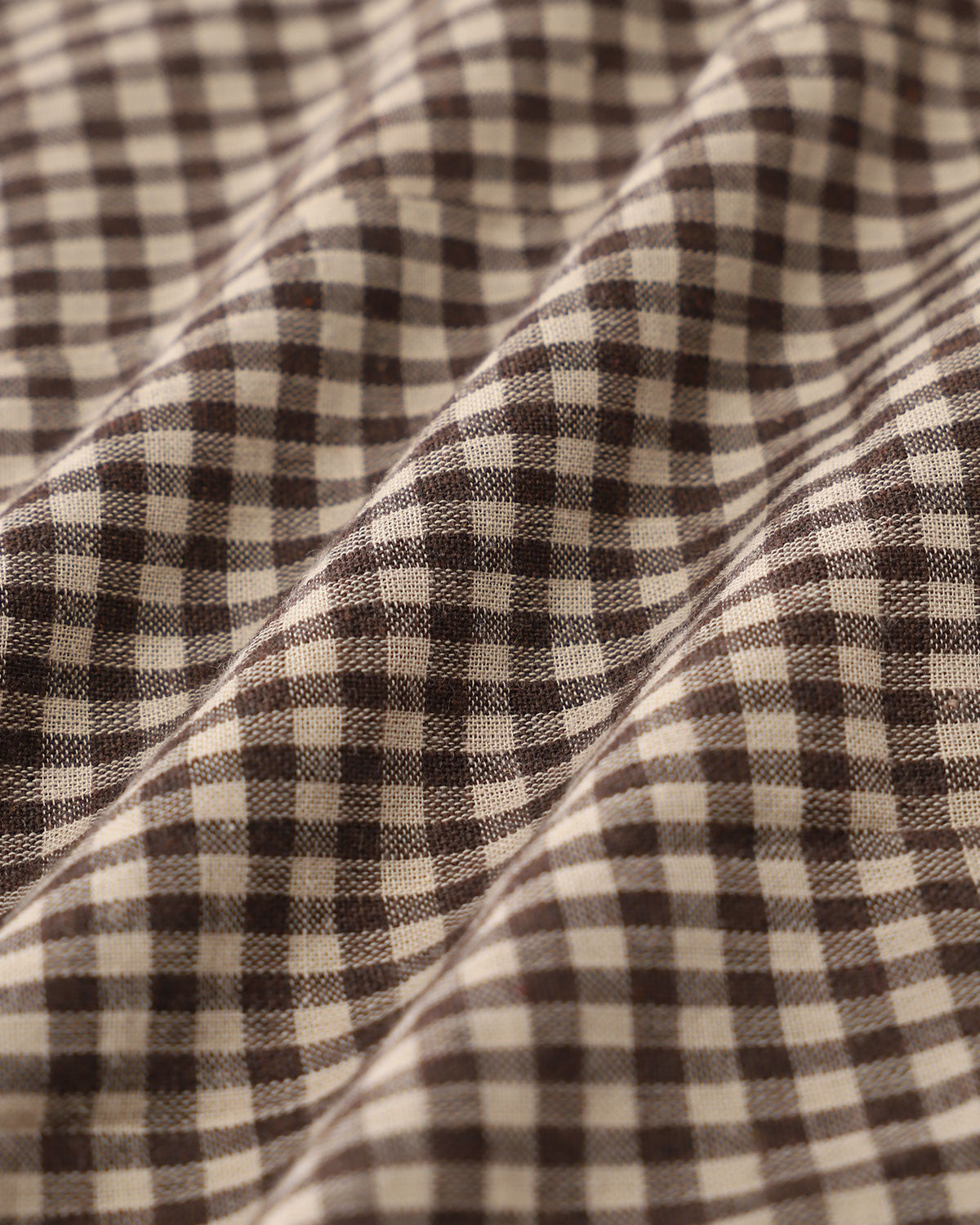 Brun Gingham Slip Mini Klänning