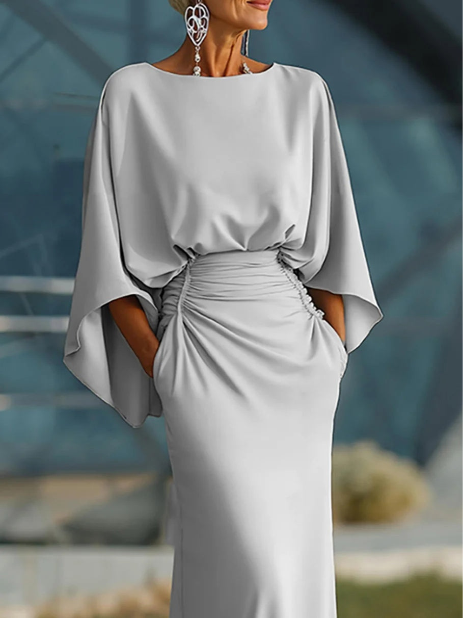Clara | Elegant V-hals rygfri kjole